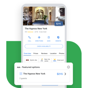 Google hotel ads example