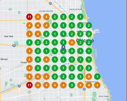 Local SEO Heat Map