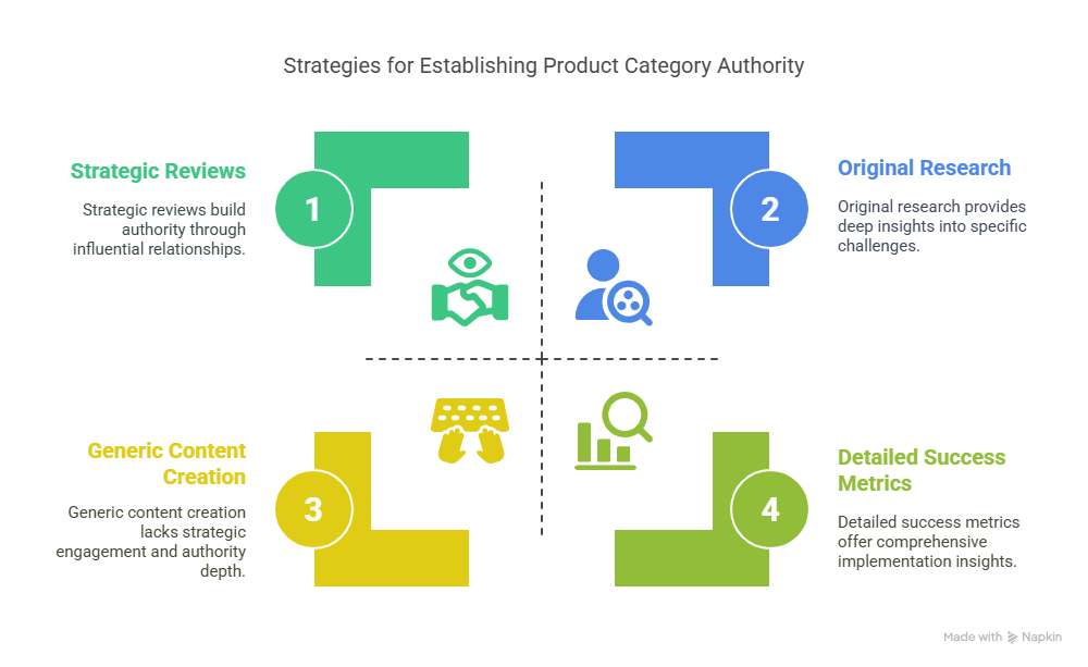 Establish Product Category Authority Establish Product Category Authority diagram