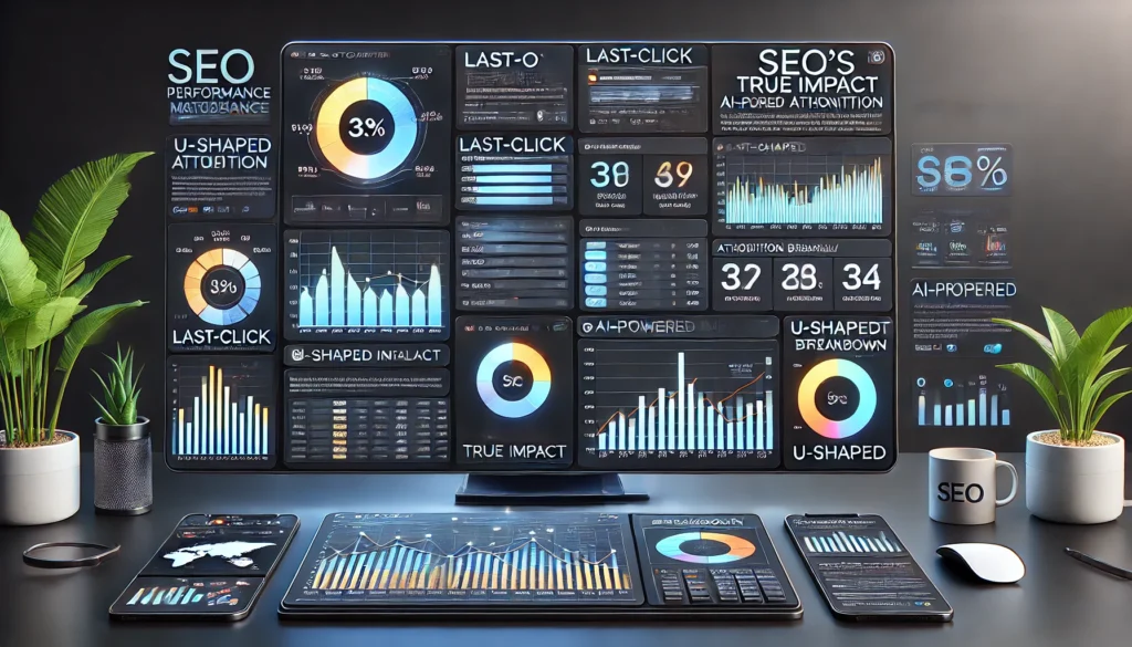 futuristic SEO performance dashboard